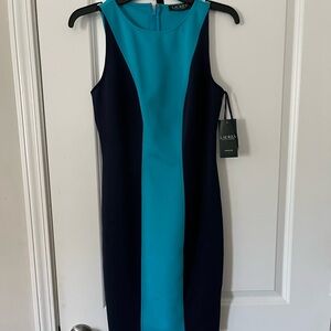 Lauren Ralph Lauren Blue and Black Dress